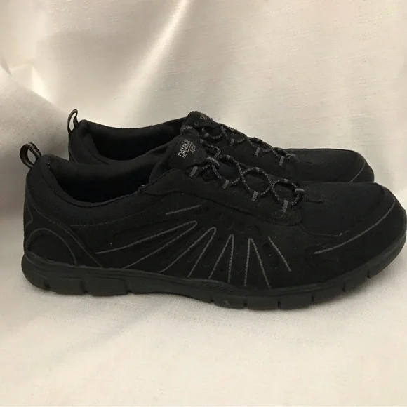 Danskin Now Shoes Danskin Now Memory Foam Black Bungee Stretch